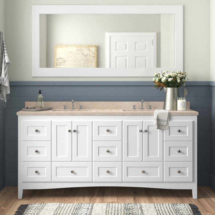 Birch Lane™ Fresno 72" Double Bathroom Vanity Set & Reviews Wayfair